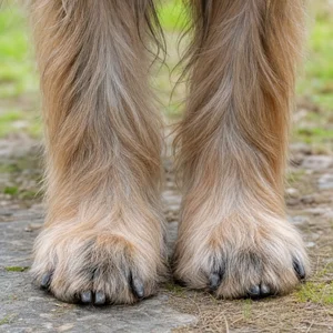 Briard — paws