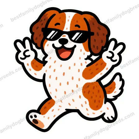 Brittany cool dog meme sticker
