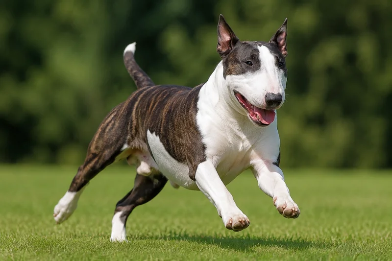 Bull Terrier — running