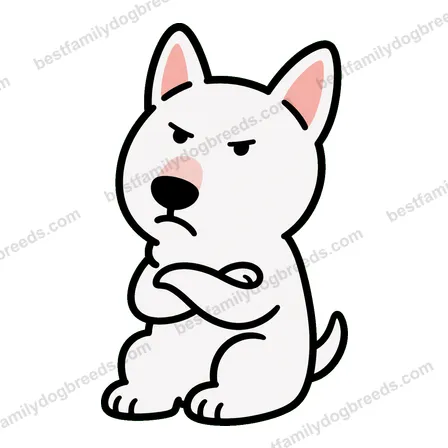 Bull Terrier sad dog meme sticker