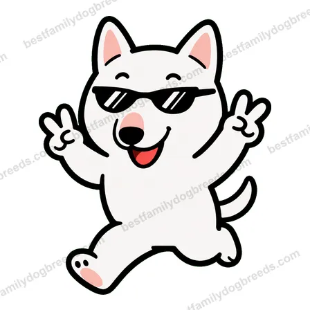 Bull Terrier cool dog meme sticker