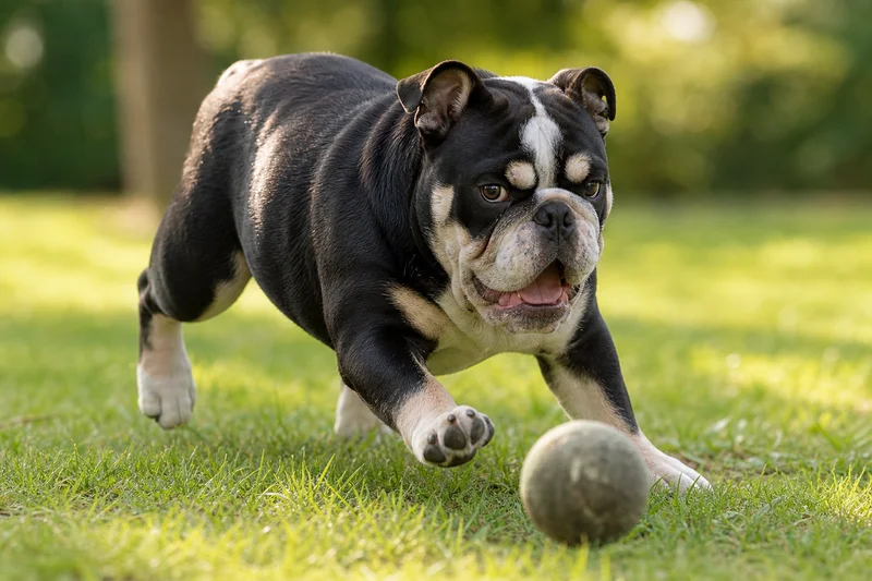 Bulldog — playing