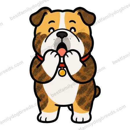 Bulldog surprised dog meme sticker