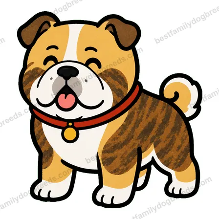 Bulldog smiling dog meme sticker