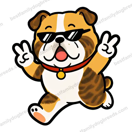 Bulldog cool dog meme sticker
