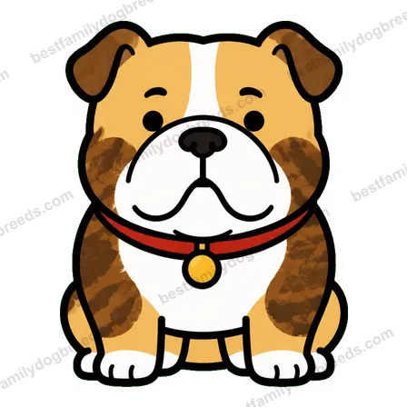 Bulldog dog staring meme sticker