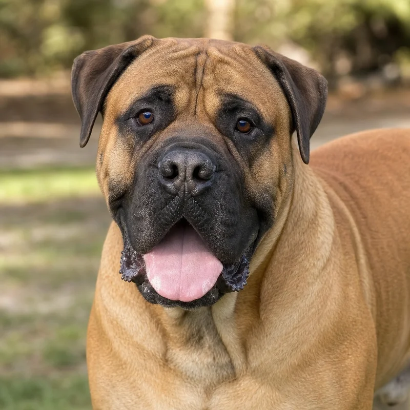 Bullmastiff — happy