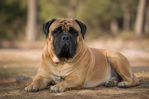 Bullmastiff — lying down