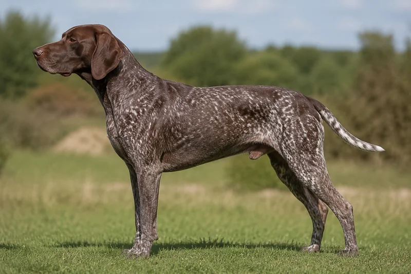 Burgos Pointer — Liver roan coat