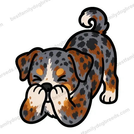 Catahoula Leopard Dog cute dog meme sticker