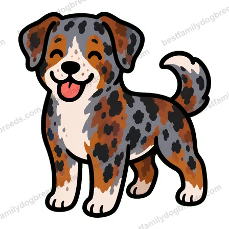 Catahoula Leopard Dog smiling dog meme sticker