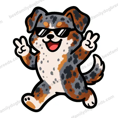 Catahoula Leopard Dog cool dog meme sticker