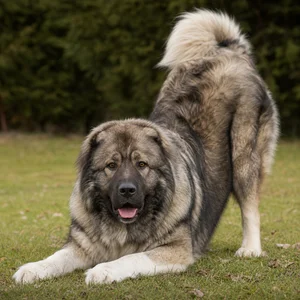 Caucasian Shepherd Dog — playful