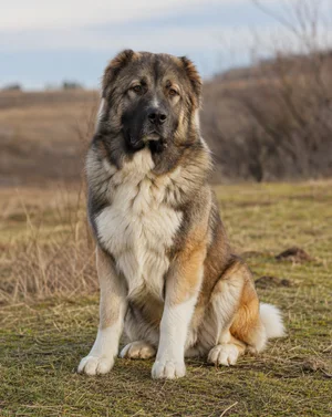 Caucasian Shepherd Dog — sitting