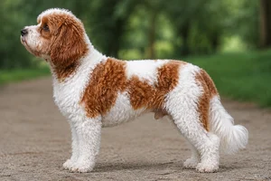 Cavapoo — parti-color coat