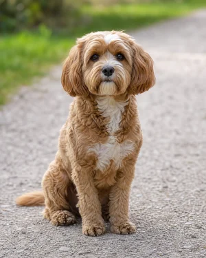 Cavapoo — sitting