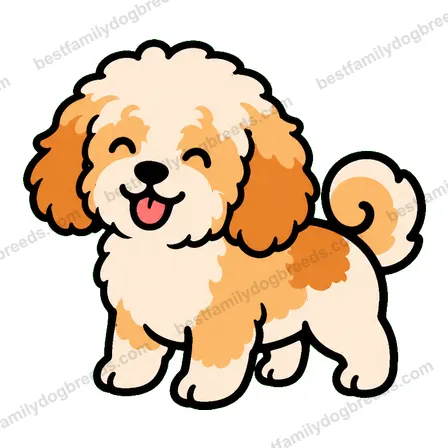 Cavapoo smiling dog meme sticker