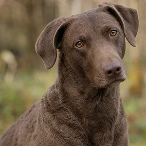 Chesapeake Bay Retriever — alert