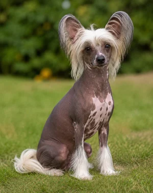 Chinese Crested — sitting