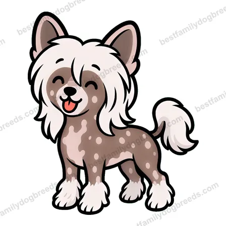 Chinese Crested smiling dog meme sticker