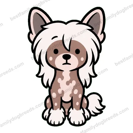 Chinese Crested dog staring meme sticker