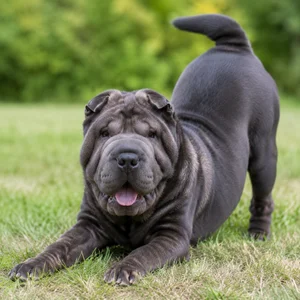 Chinese Shar-Pei — playful