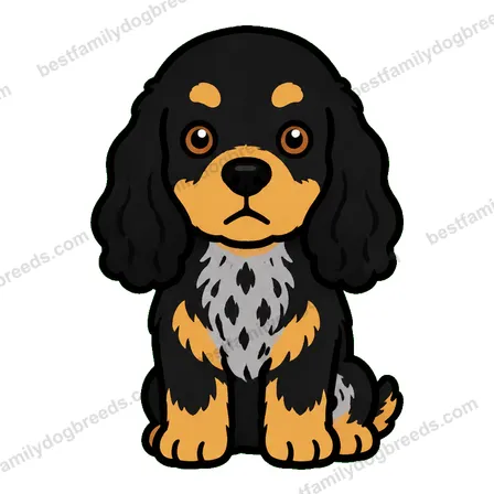 Cocker Spaniel dog staring meme sticker