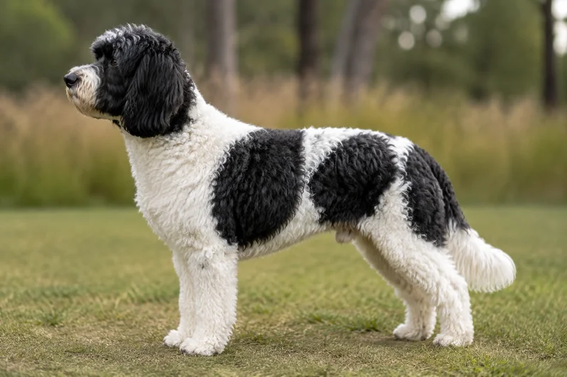 Cockerpoo — parti-color coat