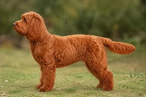 Cockerpoo — red coat