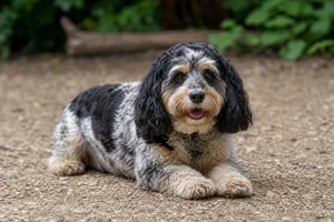 Cockerpoo — lying down