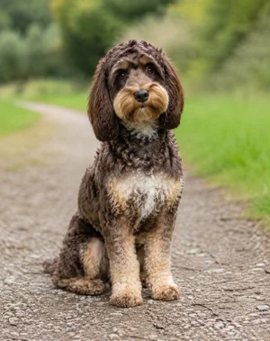 Cockerpoo — sitting