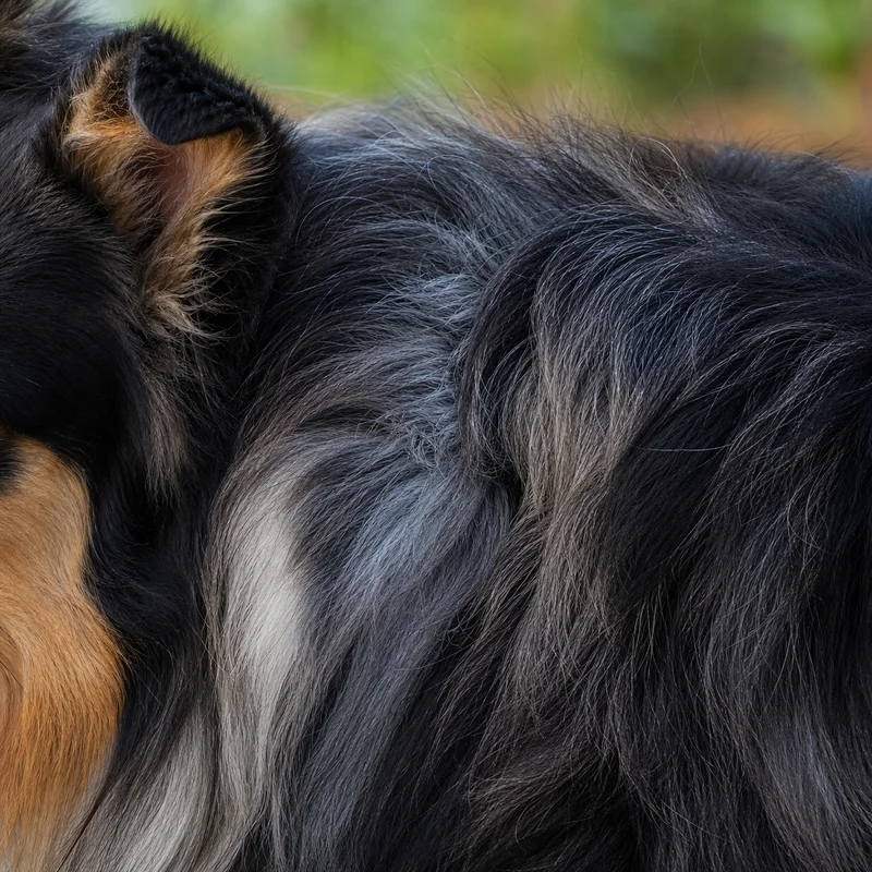 Collie — coat texture