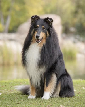 Collie — sitting