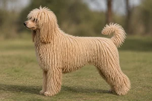 Corded Poodle — Apricot coat
