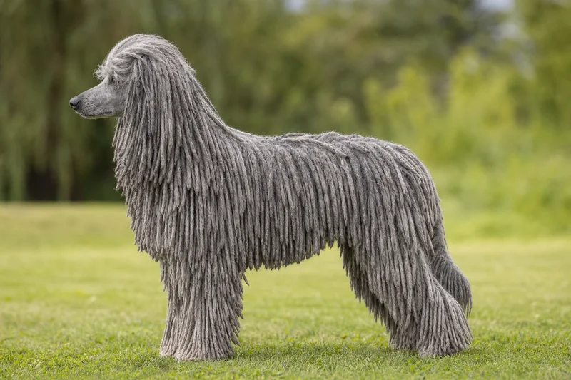 Corded Poodle — Gray coat
