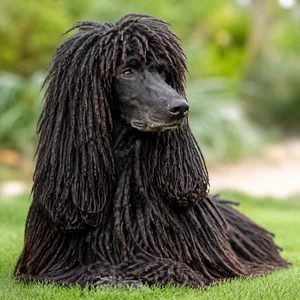 Corded Poodle — relaxed