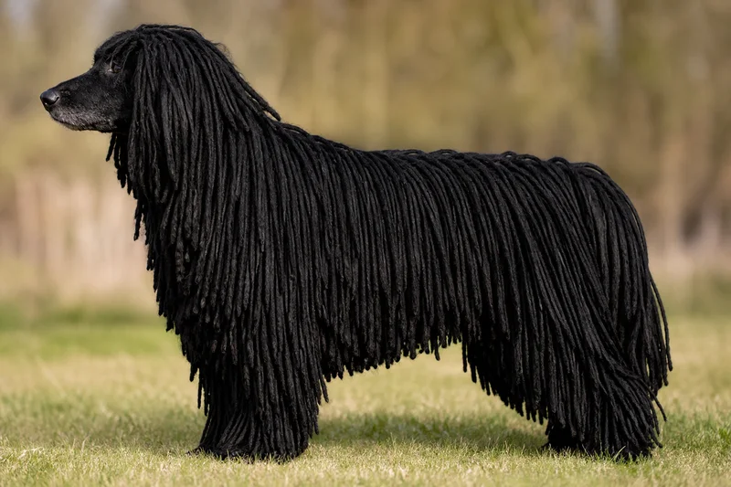 Corded Poodle — side