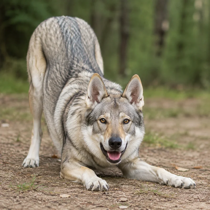 Czechoslovakian Wolfdog — playful