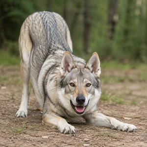 Czechoslovakian Wolfdog — playful