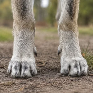 Czechoslovakian Wolfdog — paws