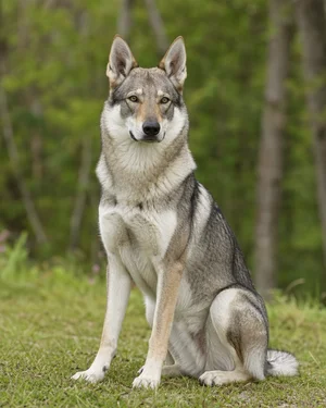 Czechoslovakian Wolfdog — sitting