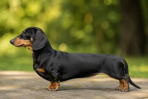 Dachshund — Black & Cream coat