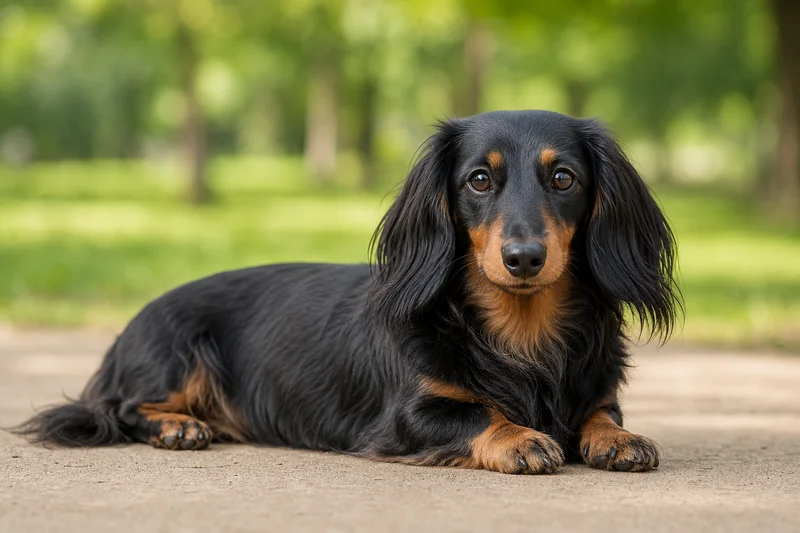 Dachshund — lying down