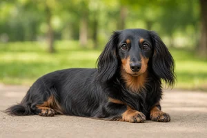 Dachshund — lying down
