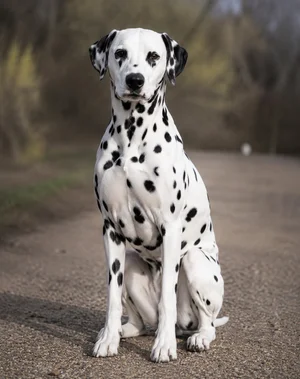 Dalmatian — sitting