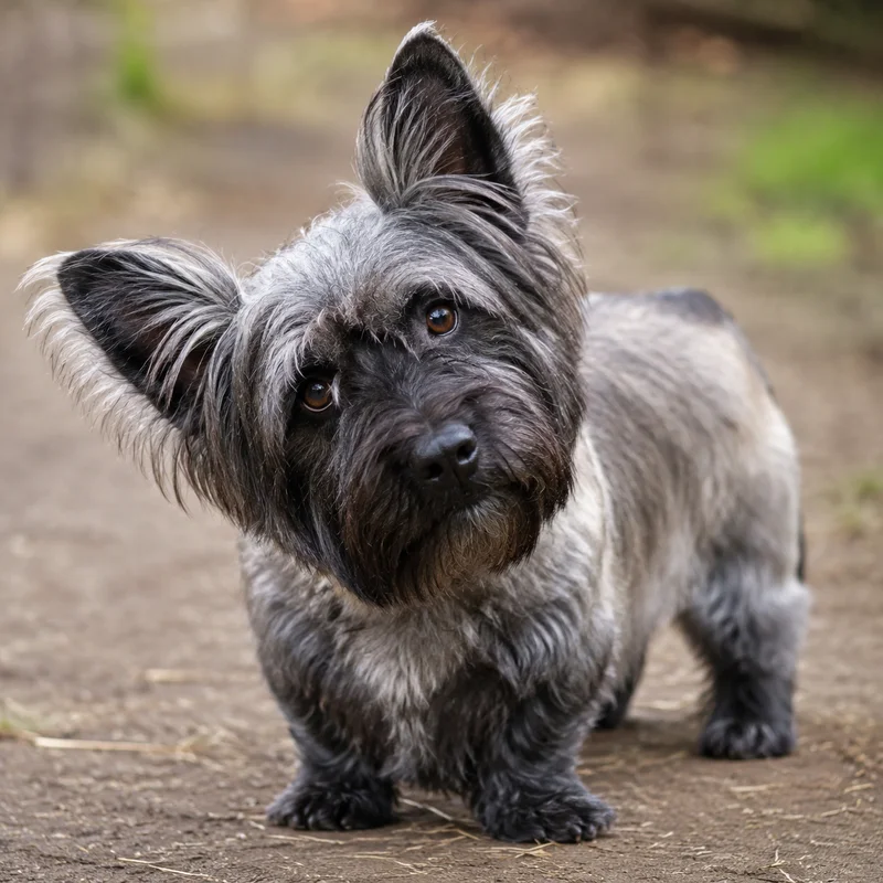 Dandie Dinmont Terrier — alert