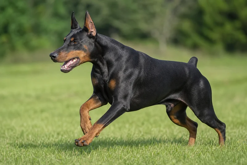 Doberman Pinscher — running