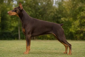 Doberman Pinscher — Red and Rust coat