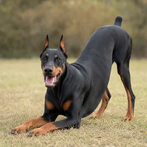 Doberman Pinscher — playful