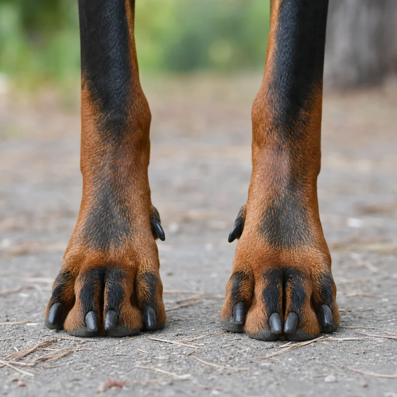 Doberman Pinscher — paws
